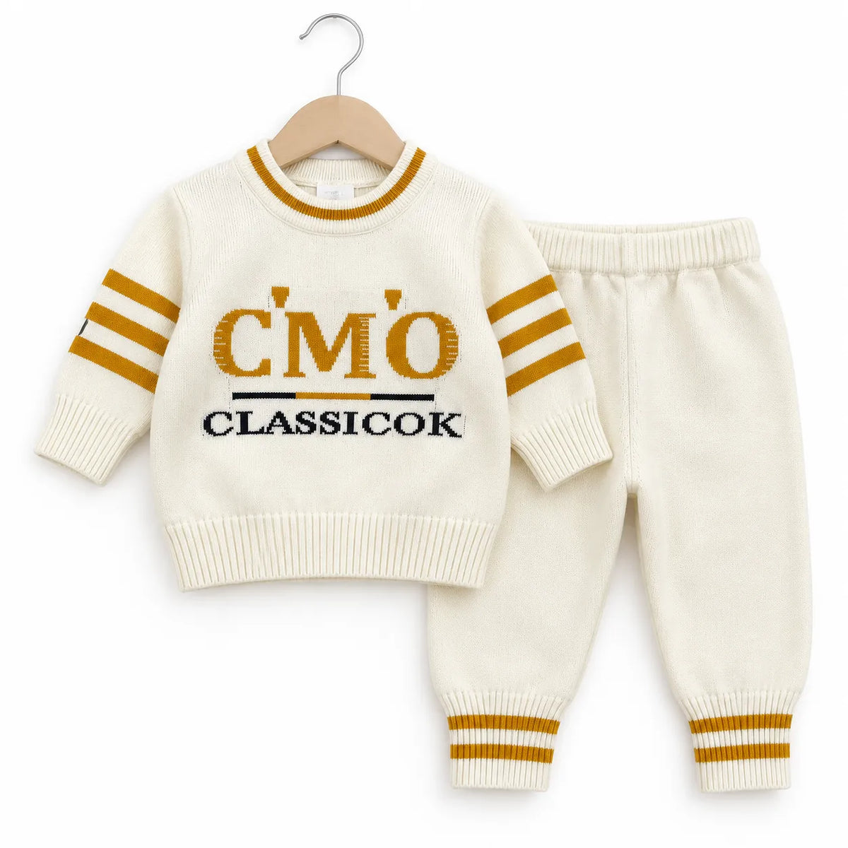 Winter Imported Suiting Off White CMO Print (Size 0 - 18 Months)