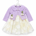 Winter Lilac Floral Frock (Size 6 Months - 3 Years)