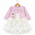 Winter Pink Floral Frock (Size 6 Months - 3 Years)
