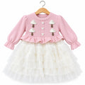 Winter Pink Tree Frock (Size 6 Months - 3 Years)