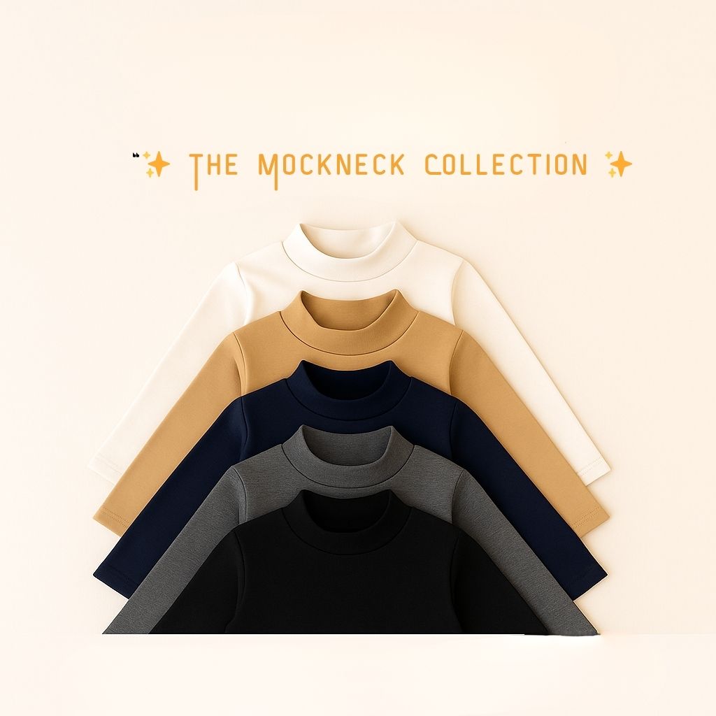 Kids Premium Mockneck – Cozy Everyday Essential (Multiple Colors)