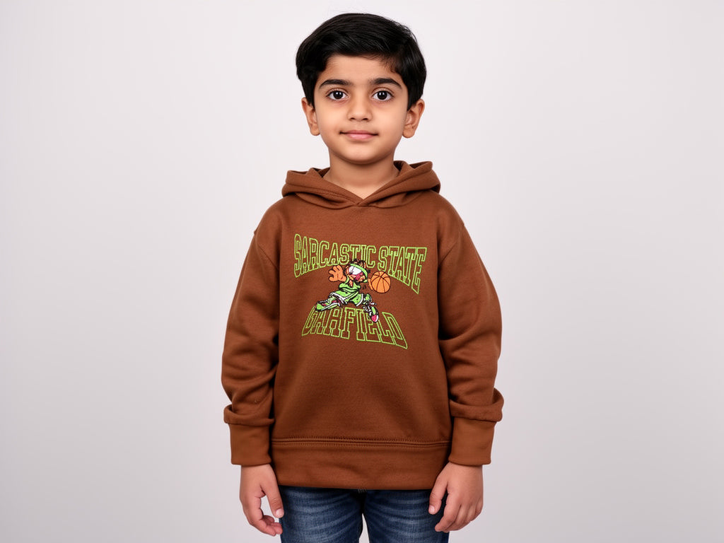 Basketball-Themed Fleece Hoodie