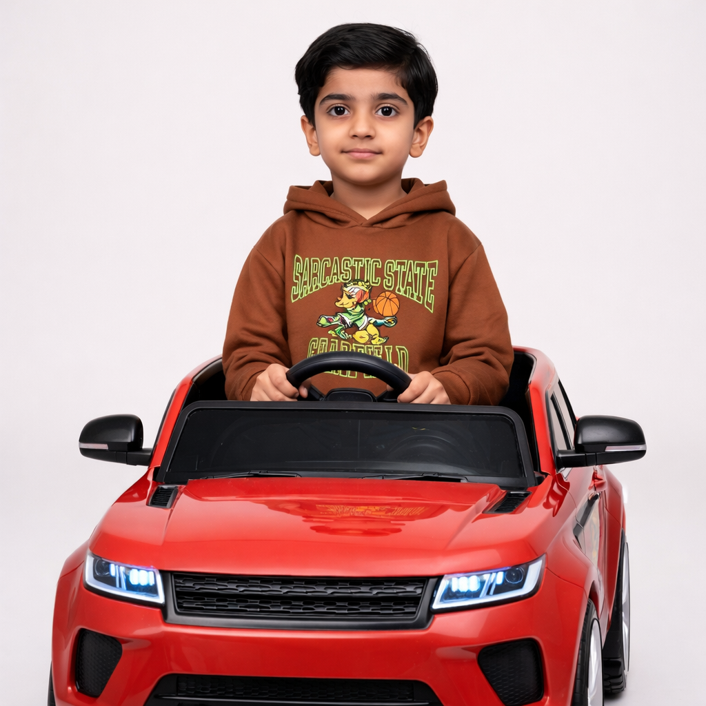 Basketball-Themed Fleece Hoodie