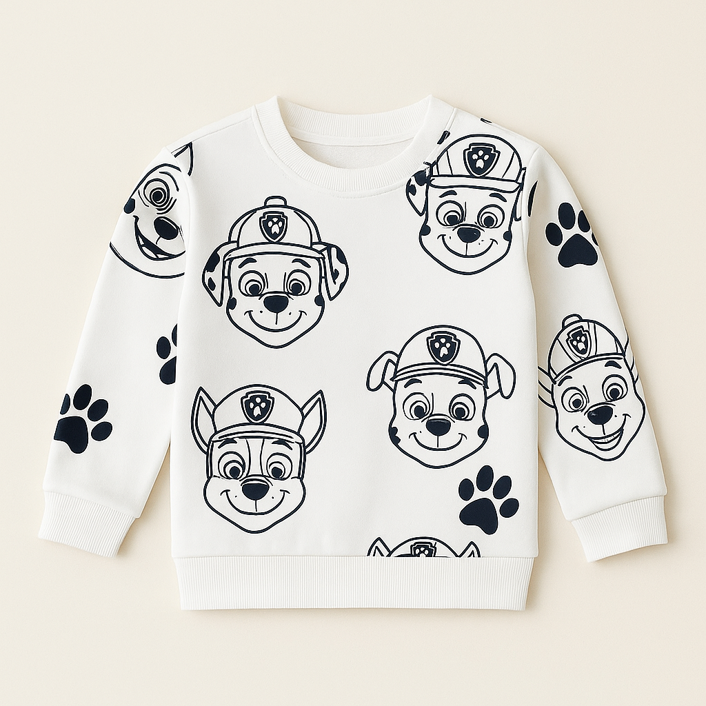 LilCubs Paw Print Sweatshirt – Boys (1–12 Years)