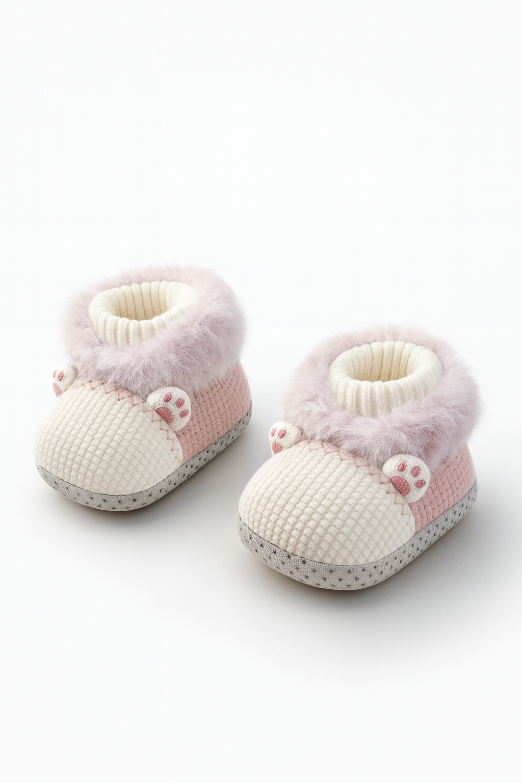 Baby imported shoes for 0-12 months by Lil' Cubs, featuring soft fabric and adorable design for infants.