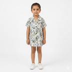 Girl wearing floral frock white background - cute girls dress Pakistan - Lil Cubs kidswear