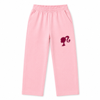 Girls pink Barbie printed trousers - comfortable kids pants Pakistan - Lil Cubs kidswear