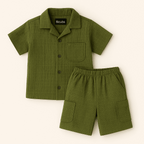 Lilcubs.pk Unisex Crinkle Cotton Cord Set – Signature Summer Collection (1 to 6 Years)
