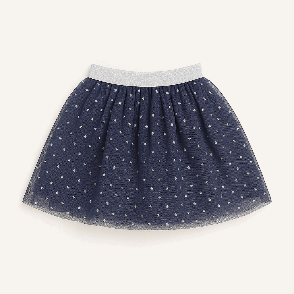 Girls Mini Skirt – Sparkle Mesh Tulle Skirt (1–5 Years)