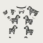 Unisex Zebra Print Coord Set for Kids – Summer Two-Piece Outfit