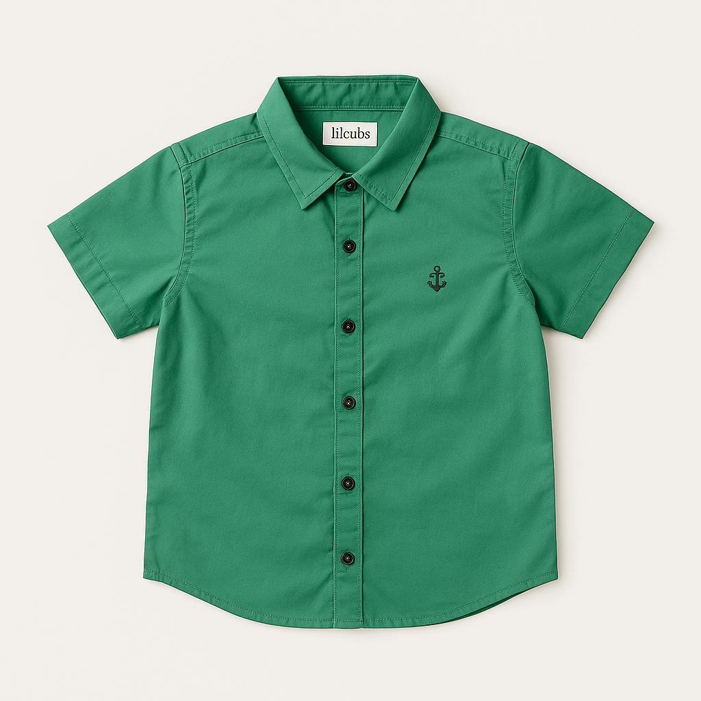 Boys Classic Cotton Shirt – half Sleeves (1-12 Years) | Kids Formal & Casual Wear | lilcubs.pk