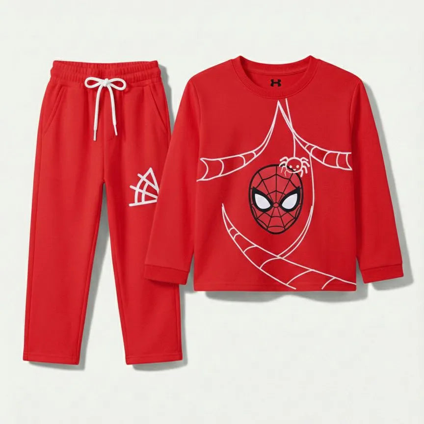 Red Spider Web Summer Coord Set (2-Piece)