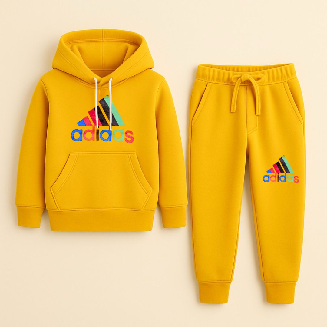 Branded Musturd Boys Winter Hoodie Tracksuit – Hoodie & Jogger Set (1–12 Years) - Lil' Cubs
